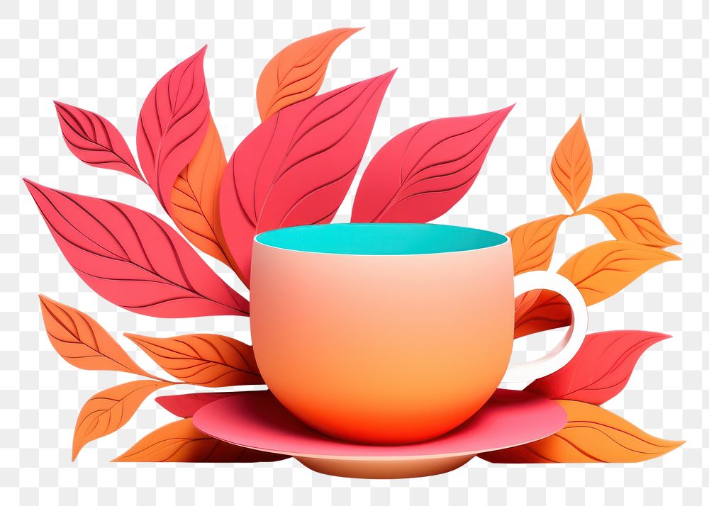 PNG Cup saucer coffee mug. AI generated Image by rawpixel.