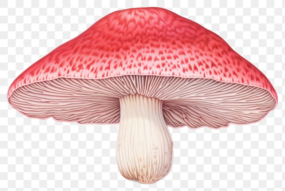 PNG Mushroom fungus agaric red. AI generated Image by rawpixel.