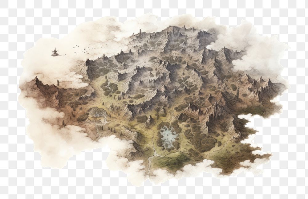 PNG Old map backgrounds outdoors painting. AI generated Image by rawpixel.