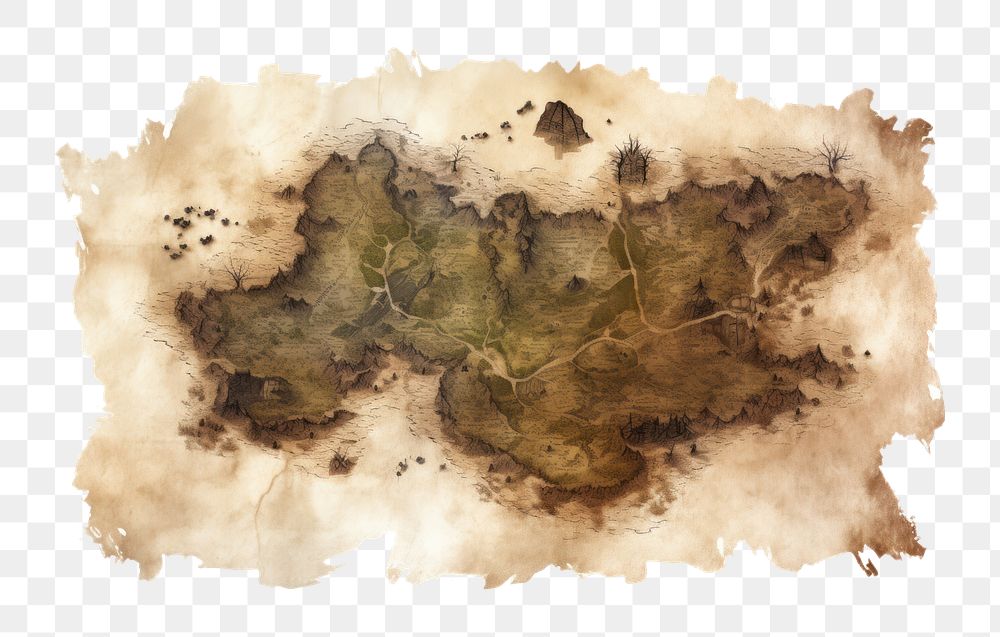 PNG Old map painting backgrounds drawing. AI generated Image by rawpixel.