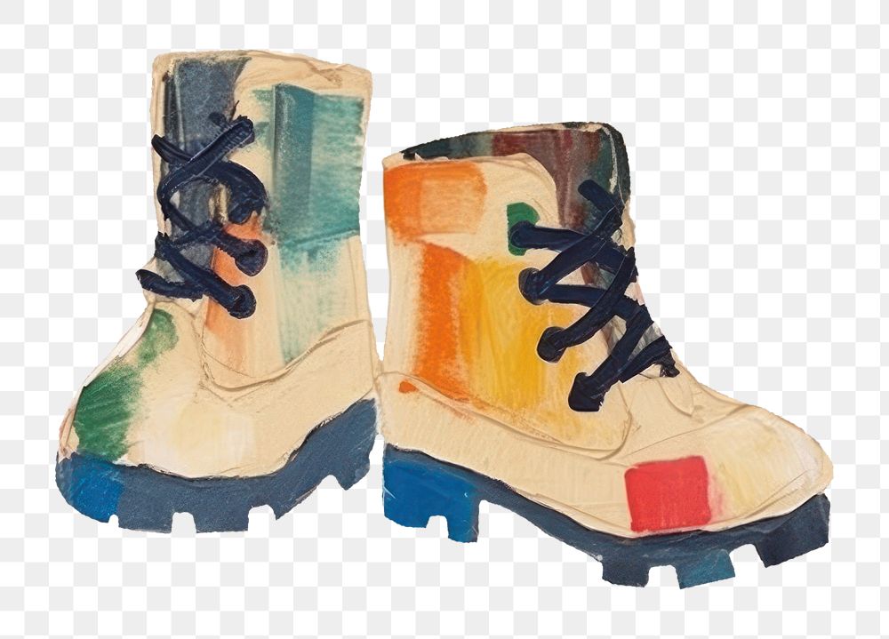 PNG Boots art footwear shoe. AI generated Image by rawpixel.