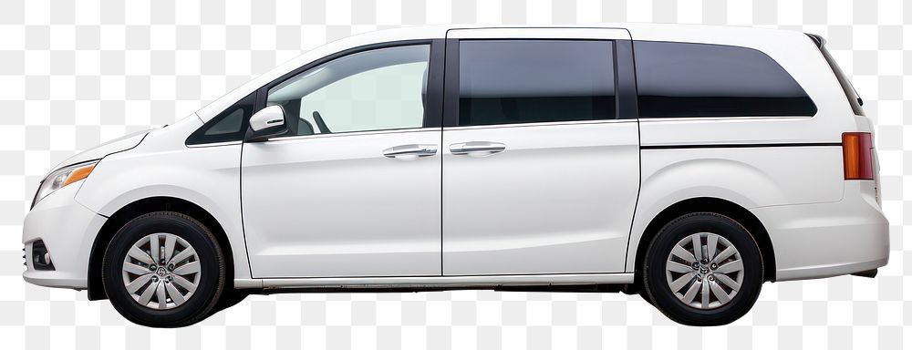 PNG Minivan vehicle car white background. AI generated Image by rawpixel.