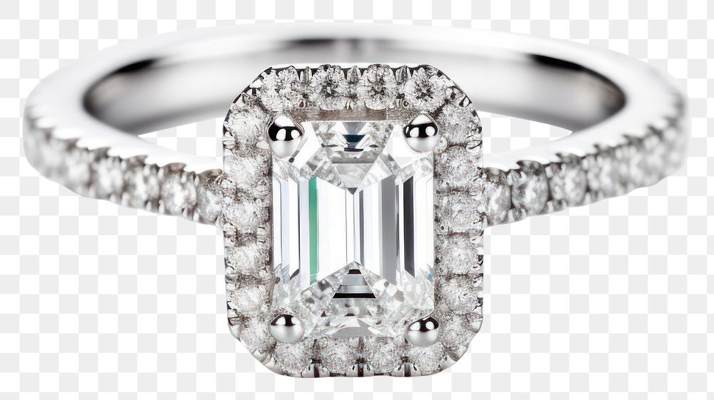 PNG Diamond Ring diamond ring platinum. AI generated Image by rawpixel.