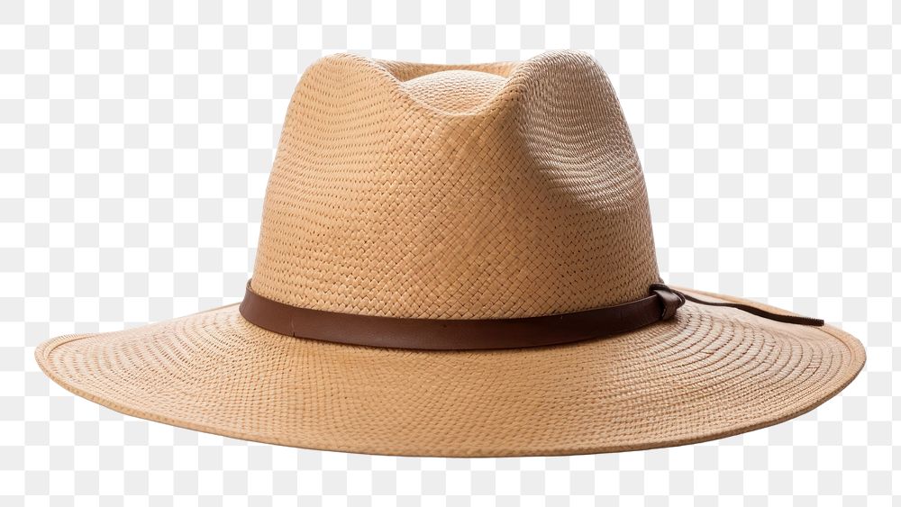 PNG Hat white background straw hat sombrero. 