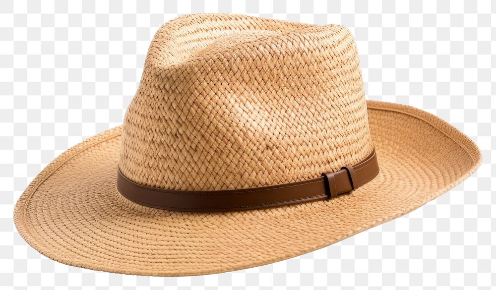 PNG Hat white background straw hat headwear. AI generated Image by rawpixel.