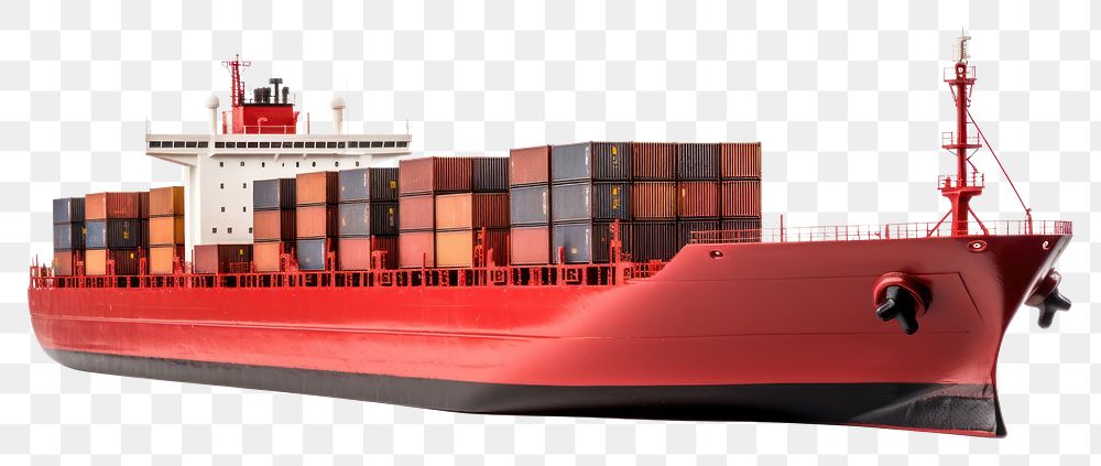PNG Marine freight logistic vehicle ship boat. AI generated Image by rawpixel.