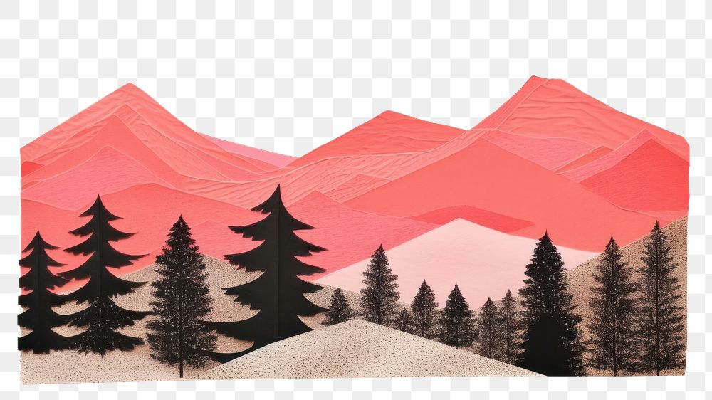 PNG Mountain outdoors painting nature. AI generated Image by rawpixel.