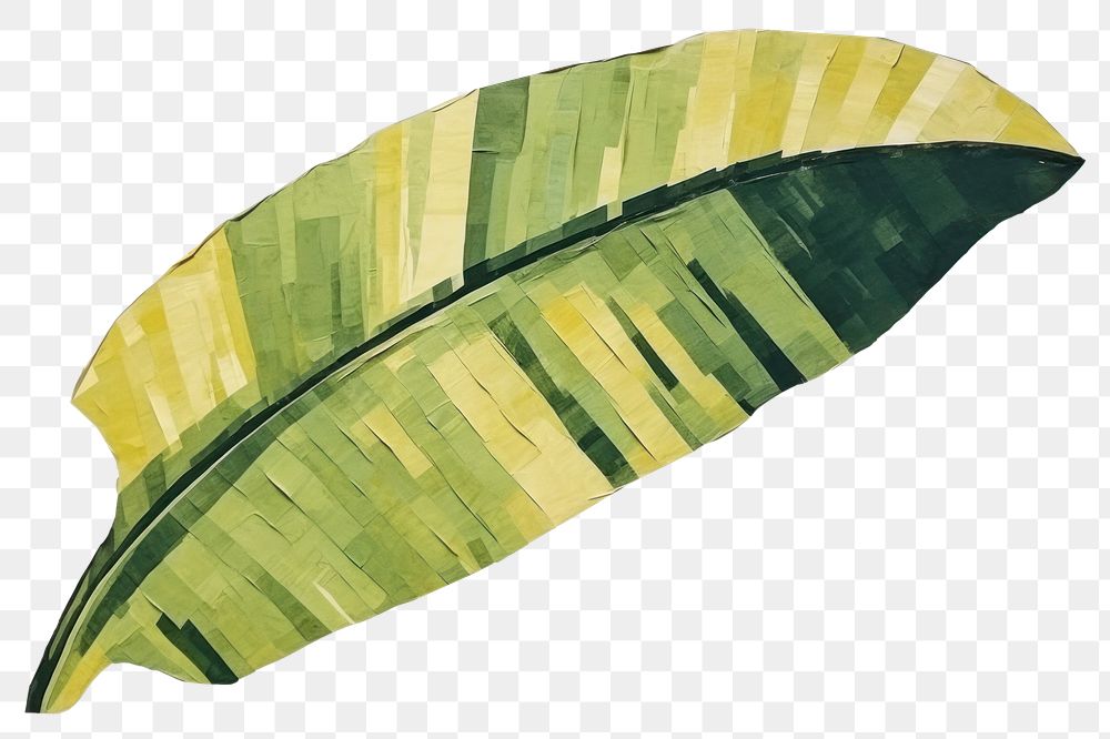 PNG Banana leaf plant art creativity. AI generated Image by rawpixel.
