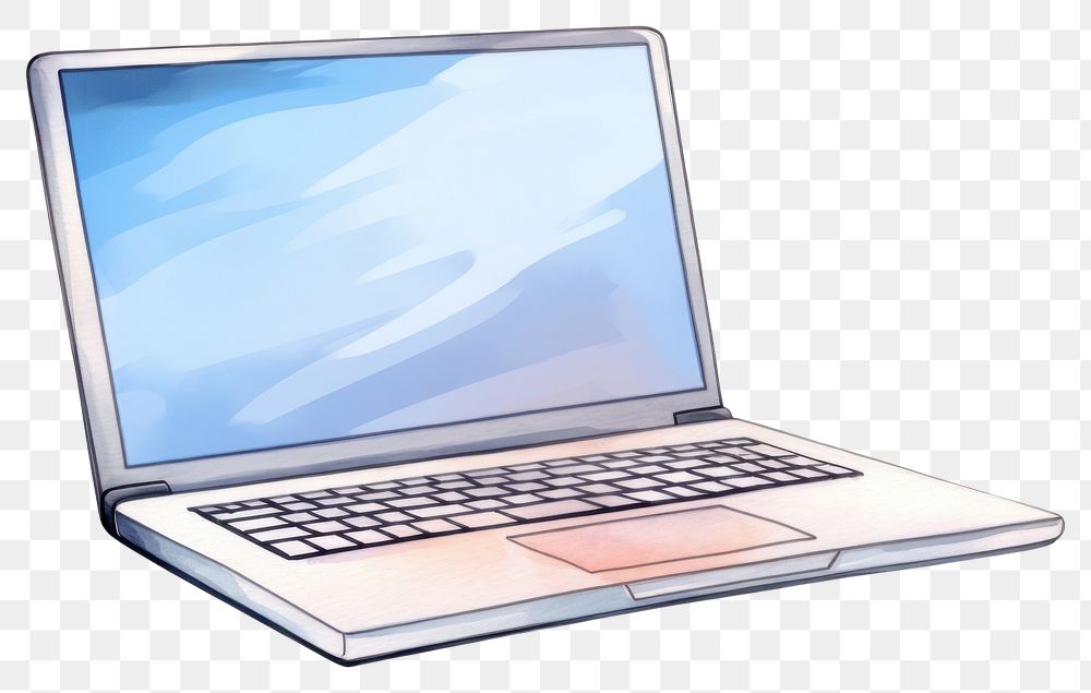 PNG Laptop computer white background portability. AI generated Image by rawpixel.