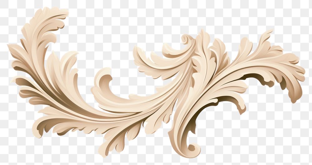 PNG  Acanthus leaves pattern white background creativity. AI generated Image by rawpixel.