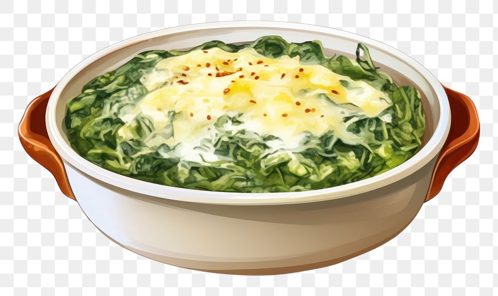 PNG Food bowl vegetable spinach. AI generated Image by rawpixel.