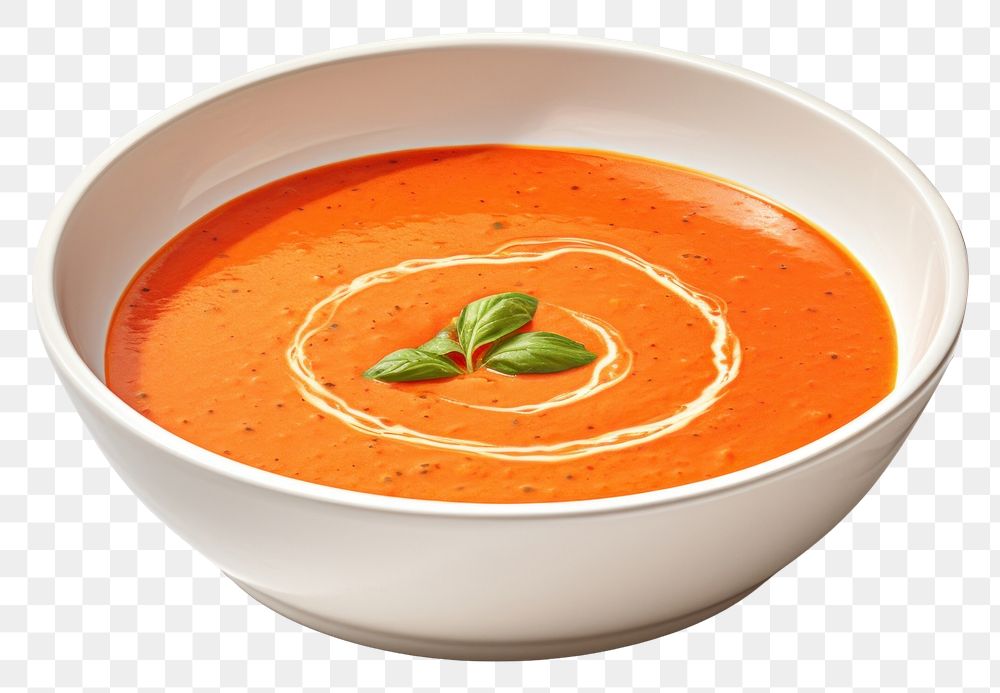 PNG Food bisque soup bowl. AI generated Image by rawpixel.
