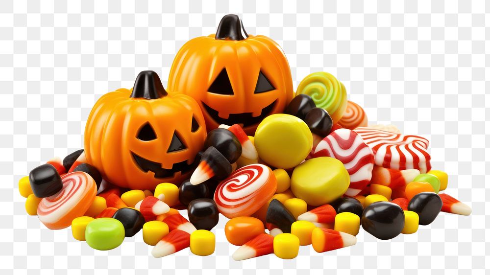 PNG Element cute candy confectionery halloween food. 