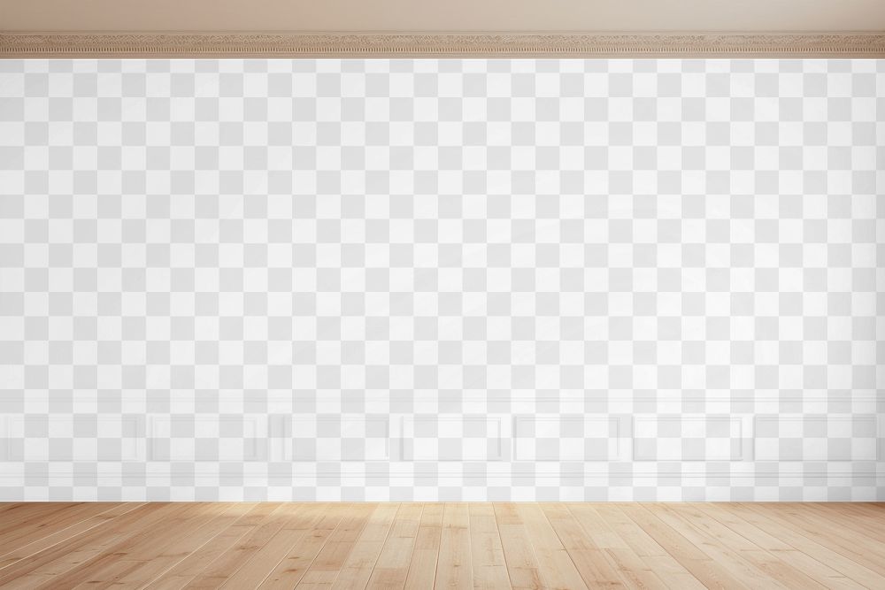 Wall png mockup, transparent design