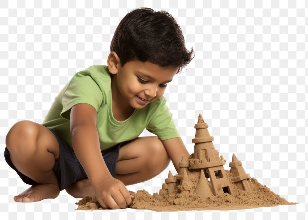 PNG Child sand construction creativity. AI generated Image by rawpixel.