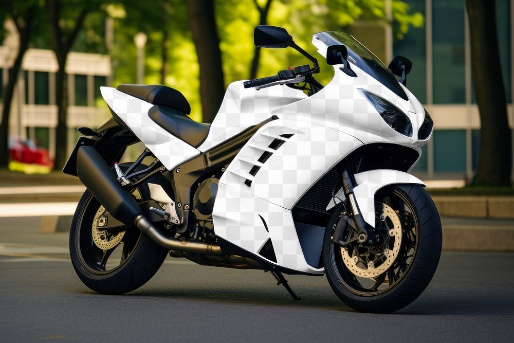 Motorcycle png transparent mockup, vehicle