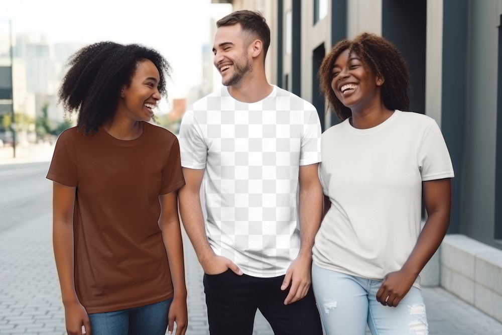 Unisex t-shirt png, transparent mockup