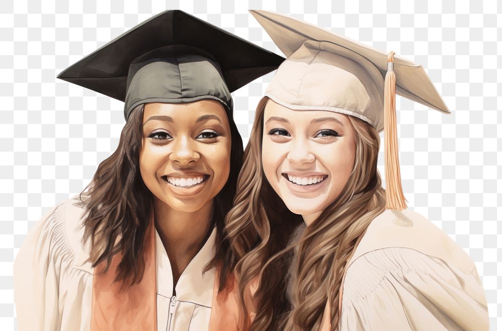 PNG Graduation female adult smile. AI generated Image by rawpixel.