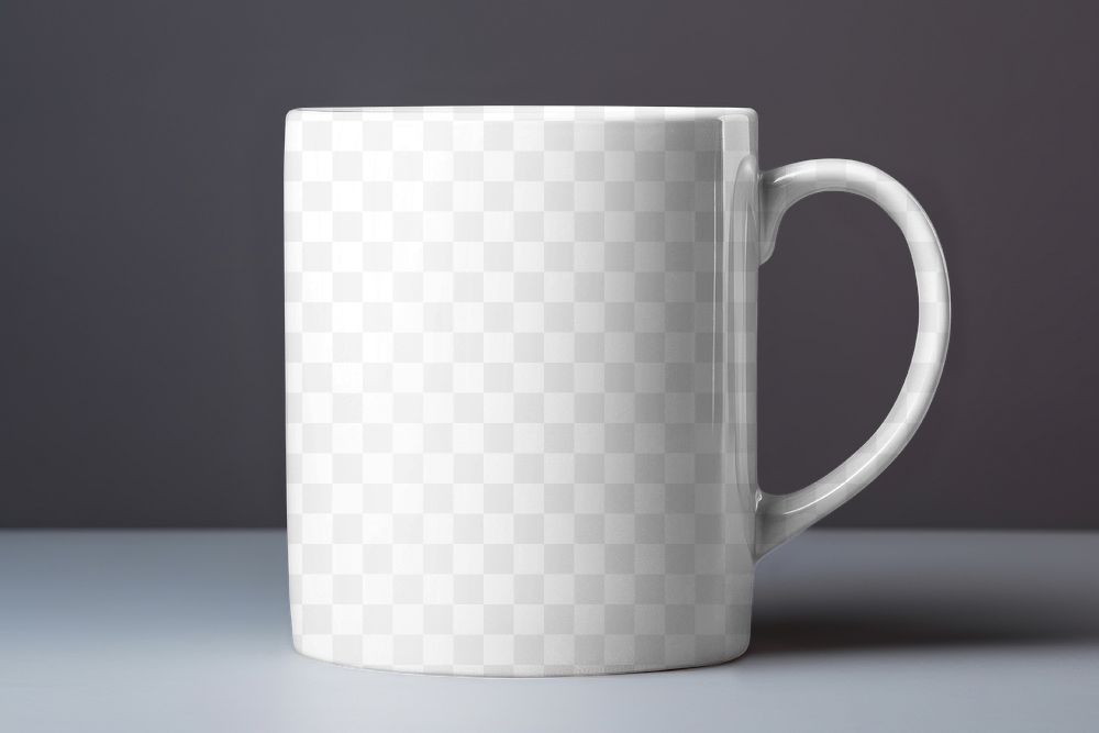 Coffee mug png mockup, transparent design