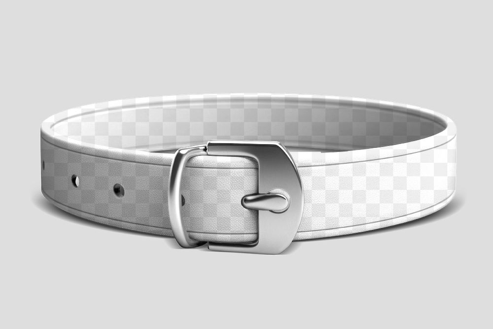 Pet collar png mockup, transparent design