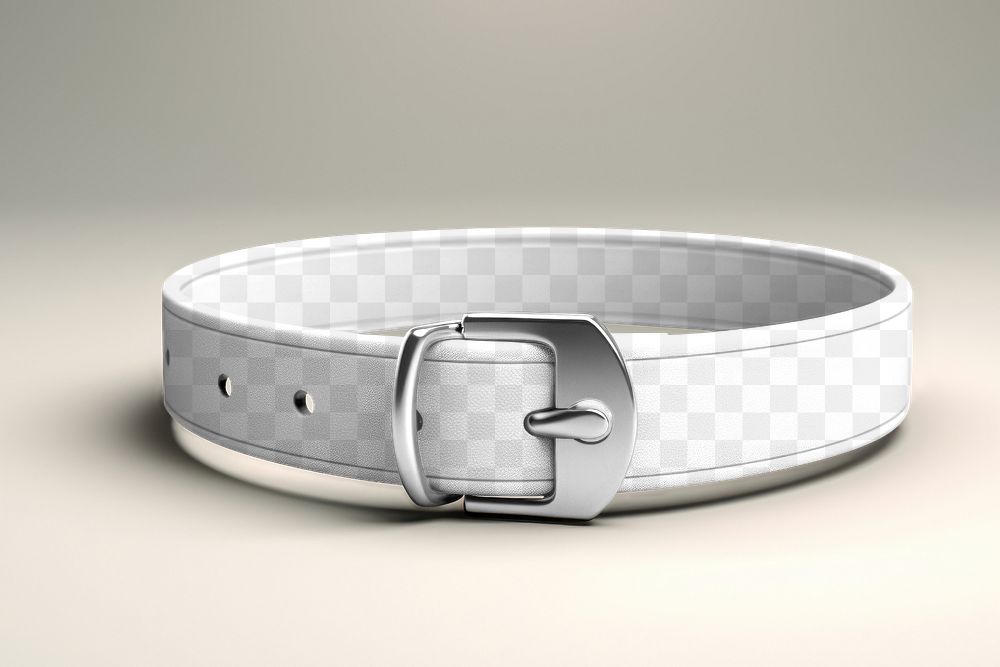 Pet collar png mockup, transparent design