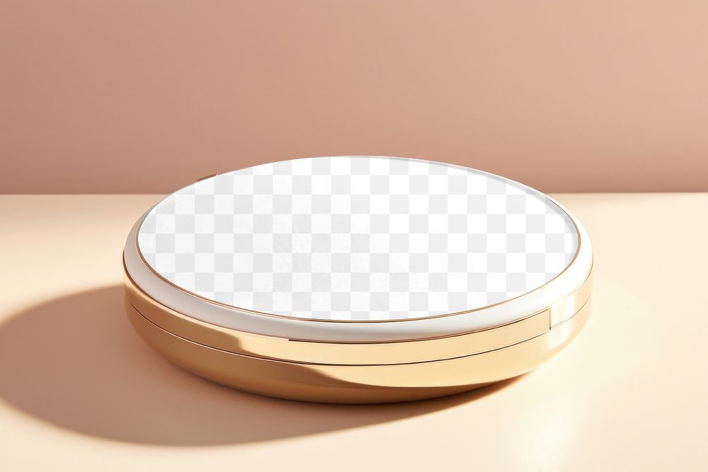 Compact powder  png mockup, transparent design