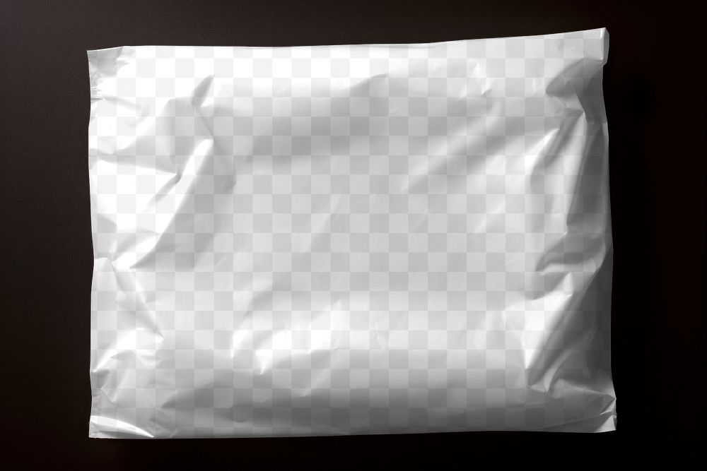 Plastic mailing bag png mockup, transparent design