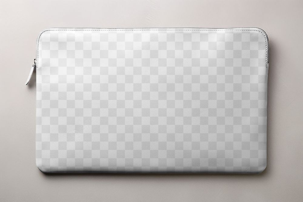 Laptop bag png mockup, transparent design
