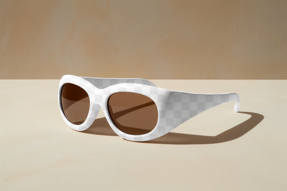 Sunglasses png mockup, transparent design