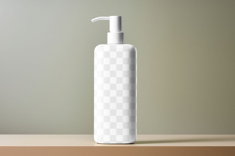 Lotion pump bottle  png mockup, transparent design