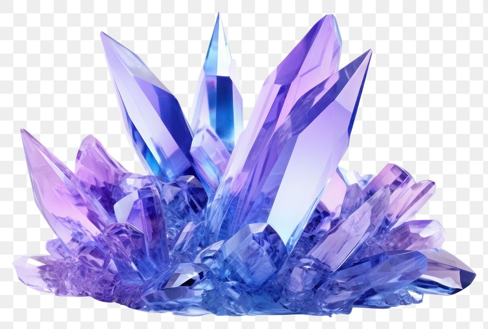 PNG Mix purple crystal gemstone amethyst mineral. 