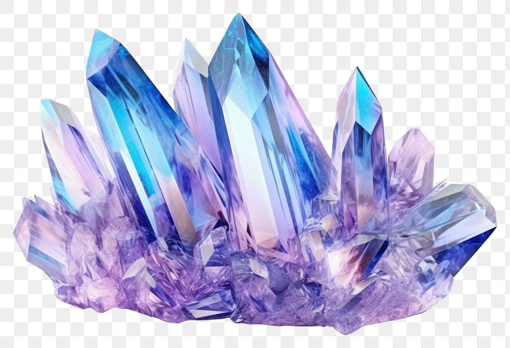 PNG High crystal gemstone amethyst mineral. 