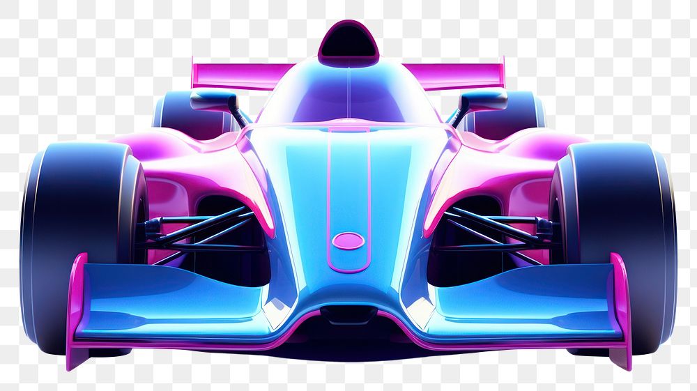 PNG Racecar vehicle sports purple blue. AI generated Image by rawpixel.