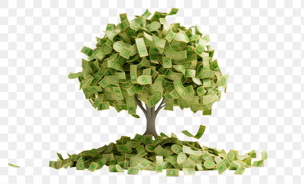 PNG Money plant leaf tree. AI generated Image by rawpixel.