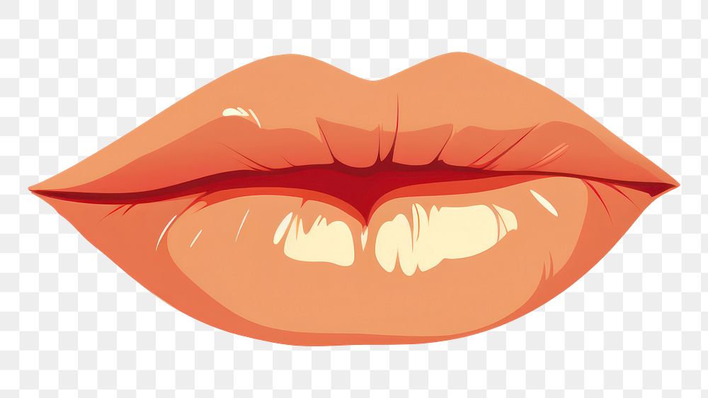 PNG Lipstick kiss cosmetics cartoon yellow. AI generated Image by rawpixel.