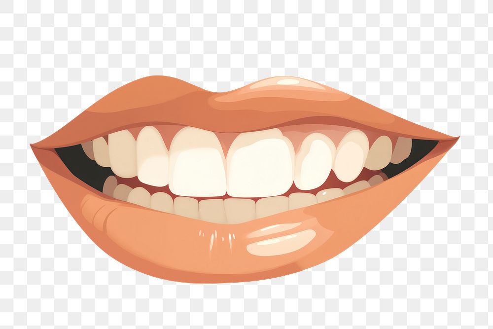 PNG Smiling Mouth teeth mouth dentistry. AI generated Image by rawpixel.