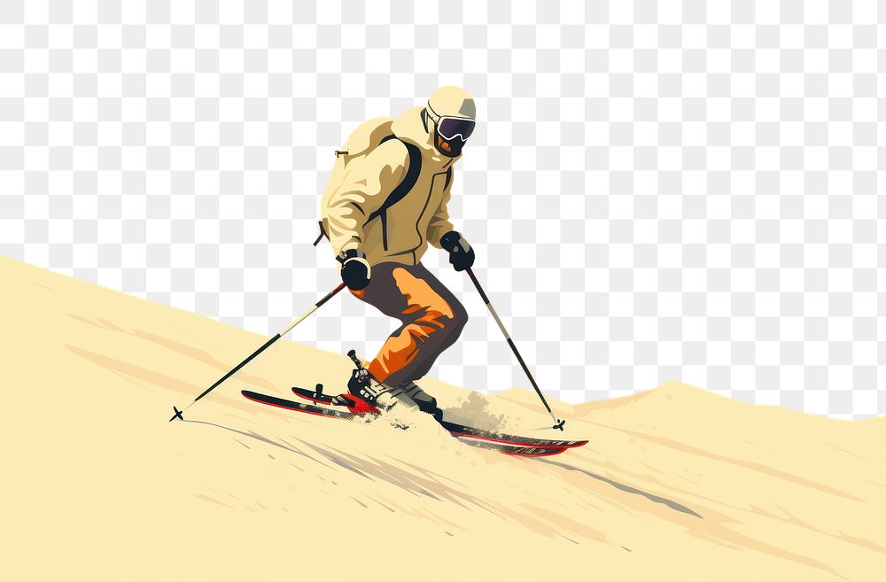 PNG Person skiing recreation outdoors sports. 