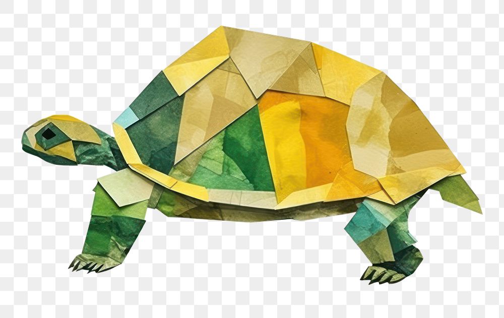 PNG Reptile origami animal paper. 