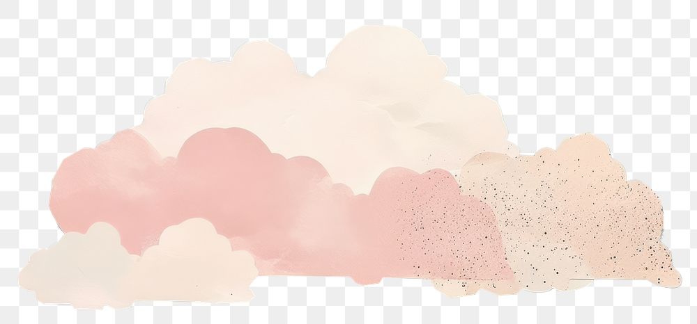 PNG Cloud painting nature paper. 