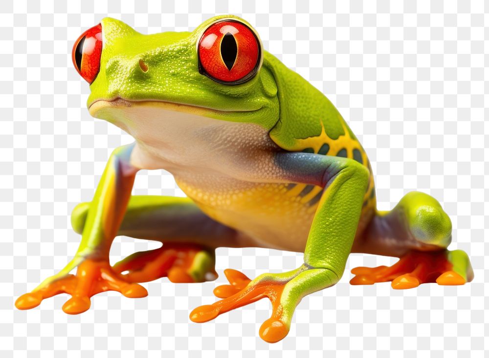 PNG Red-Eyed Tree Frog frog amphibian wildlife. AI generated Image by rawpixel.