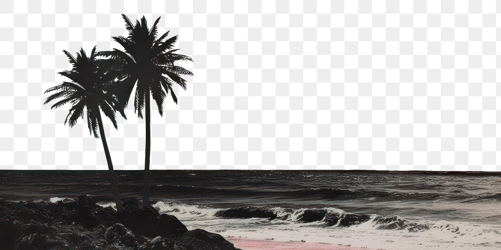 PNG Beach art outdoors painting. AI generated Image by rawpixel.