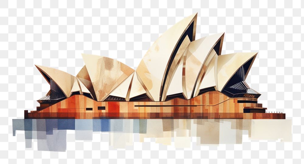 PNG Sydney opera house architecture white background building. 