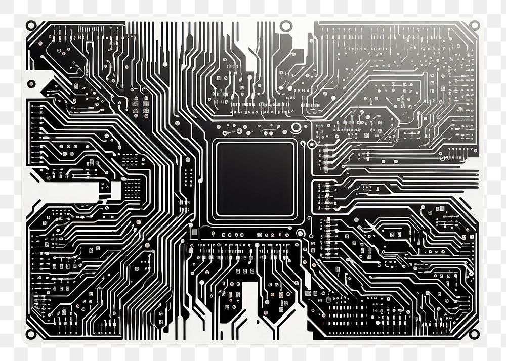 PNG Technology circuit board electronics complexity blackboard. AI generated Image by rawpixel.