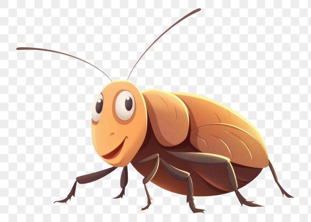 PNG Cartoon cockroach animal insect bee. AI generated Image by rawpixel.