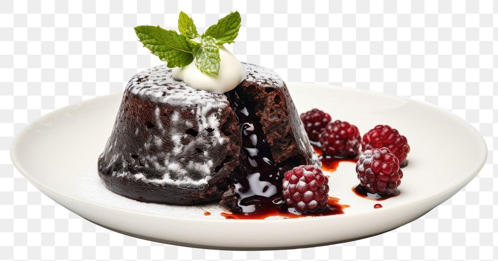 PNG Christmas pudding chocolate dessert berry. AI generated Image by rawpixel.