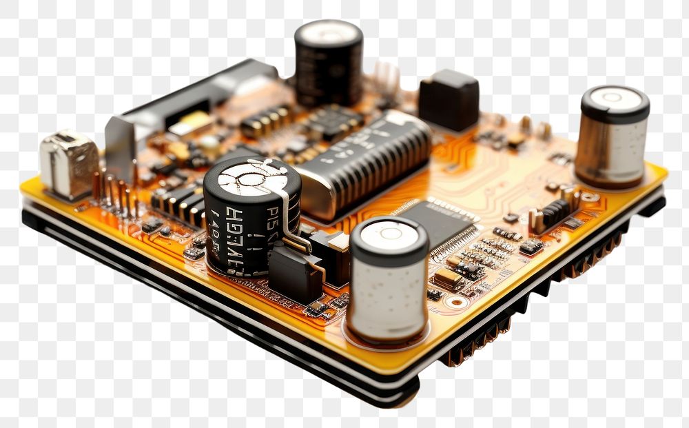 PNG Circuit battery electronics white background microcontroller. AI generated Image by rawpixel.