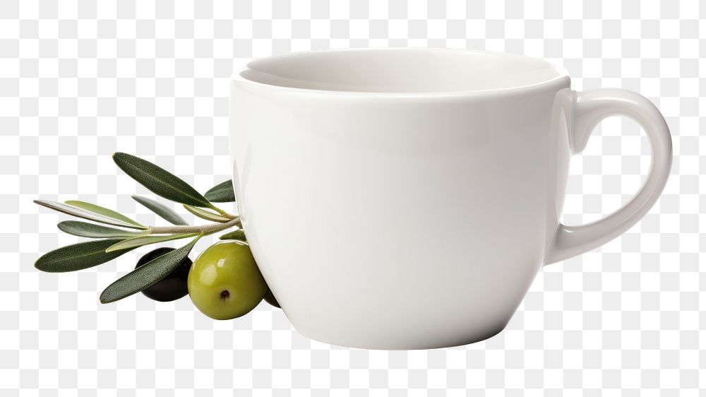 PNG Cup porcelain ceramic olive. AI generated Image by rawpixel.