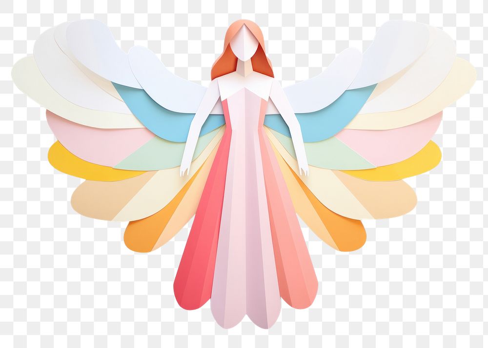 PNG  Angel white background representation celebration. AI generated Image by rawpixel.