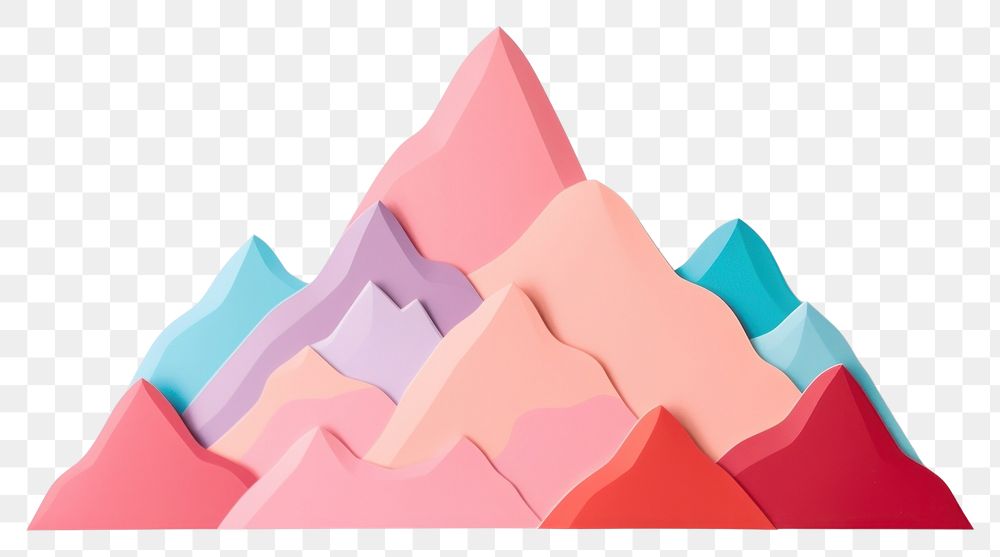 PNG Mountain paper art  