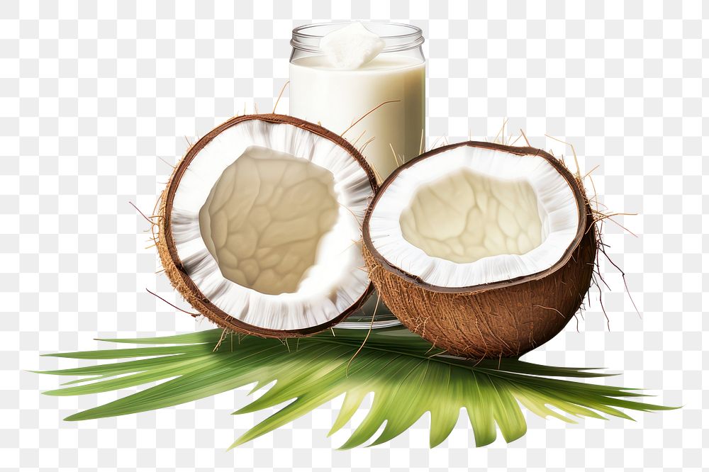 PNG Coconuts fruit plant drink. AI generated Image by rawpixel.